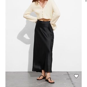 & Other Stories Satin Maxi Skirt